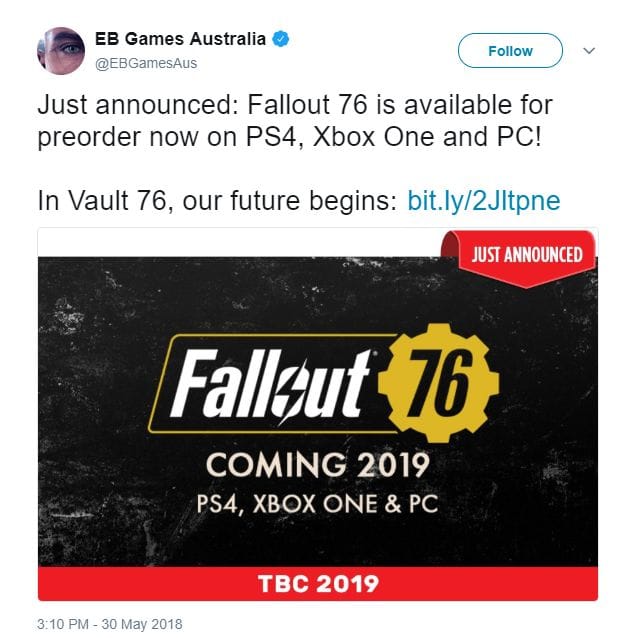 Fallout 76 ne zaman çıkacak