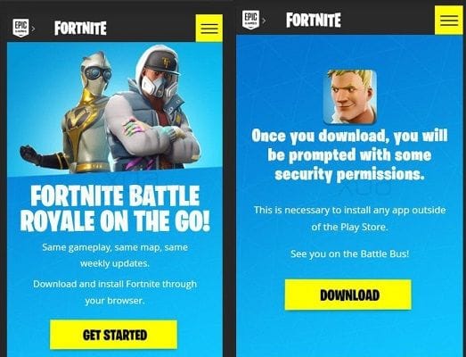 Fortnite Android Play Store